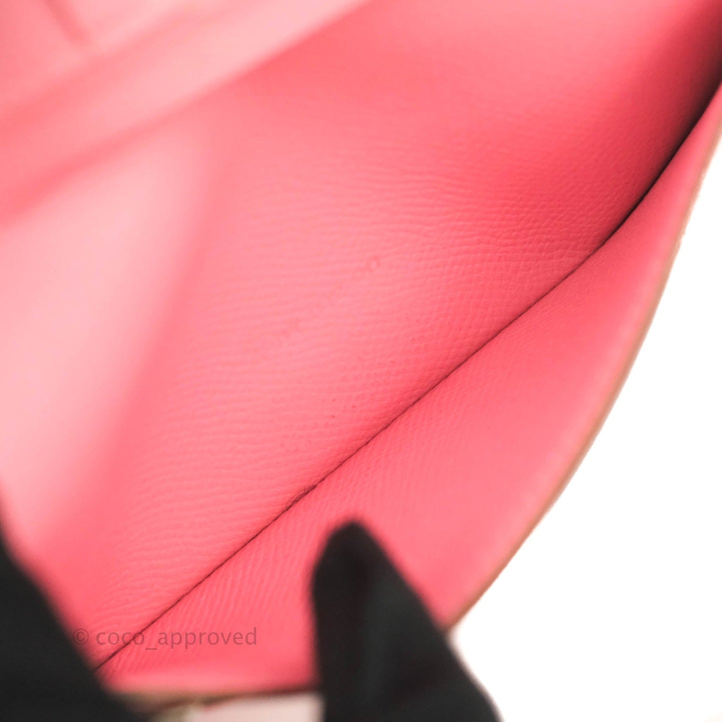 Hermès Bearn Wallet Epsom Pink Palladium Hardware