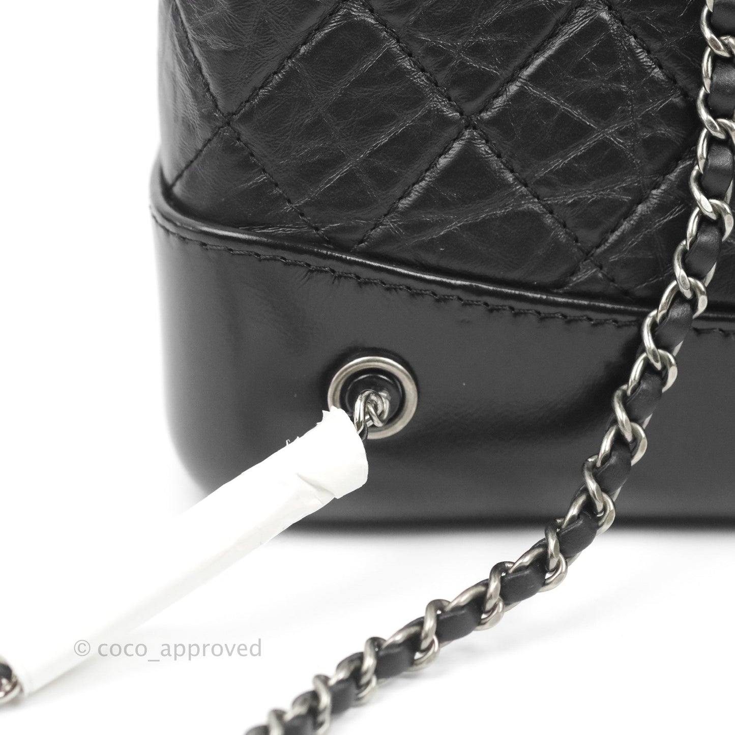 Chanel Small Gabrielle Backpack Black Aged Calfskin