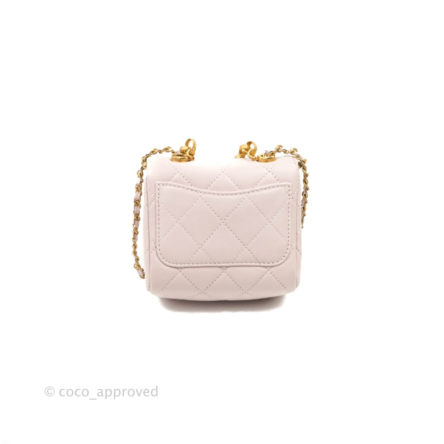 Chanel Kiss Lock Mini Vanity Pink Lambskin Gold Hardware