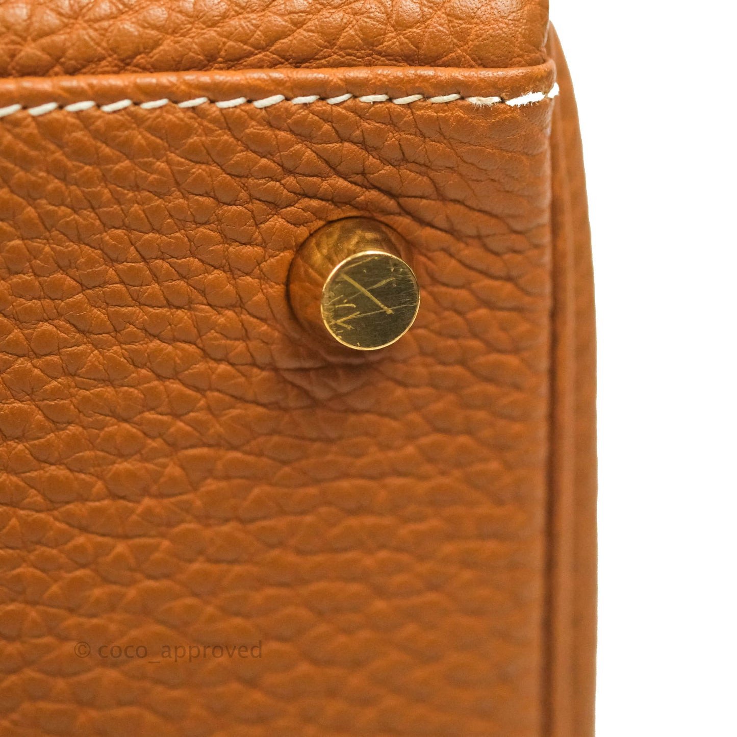 Hermès Kelly 28 Gold Clemence Gold Hardware