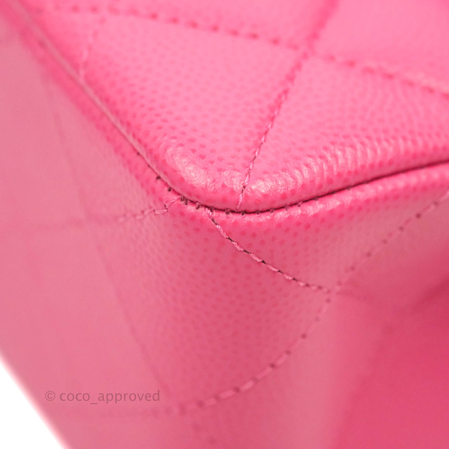 Chanel Small Classic Quilted Flap Pink Caviar Gold Hardware