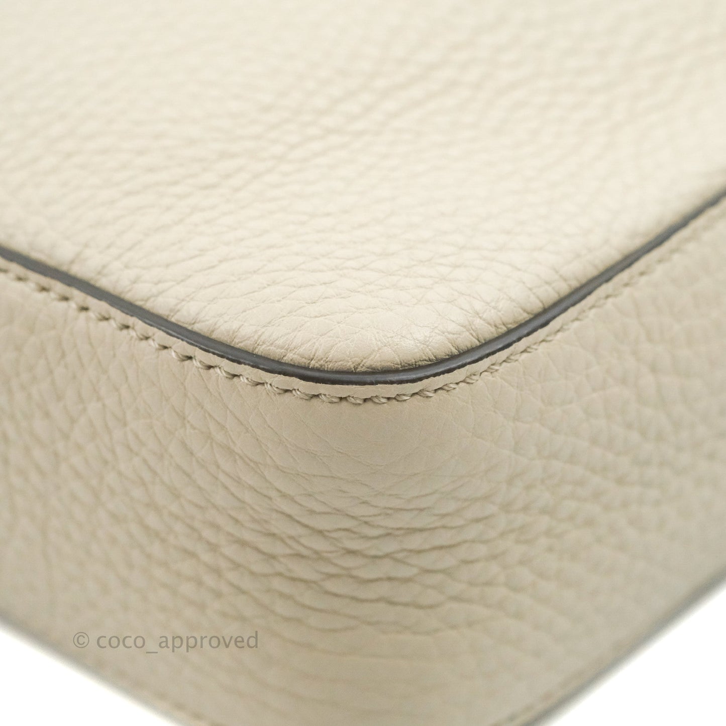 Fendi Large Selleria Baguette NM Bag Calfskin Ivory