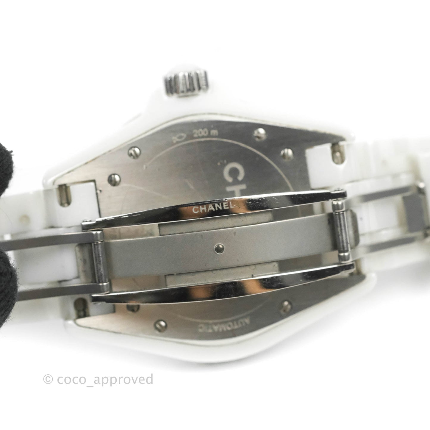 CHANEL J12 Automatic White Dial White Ceramic Strap Women's Watch