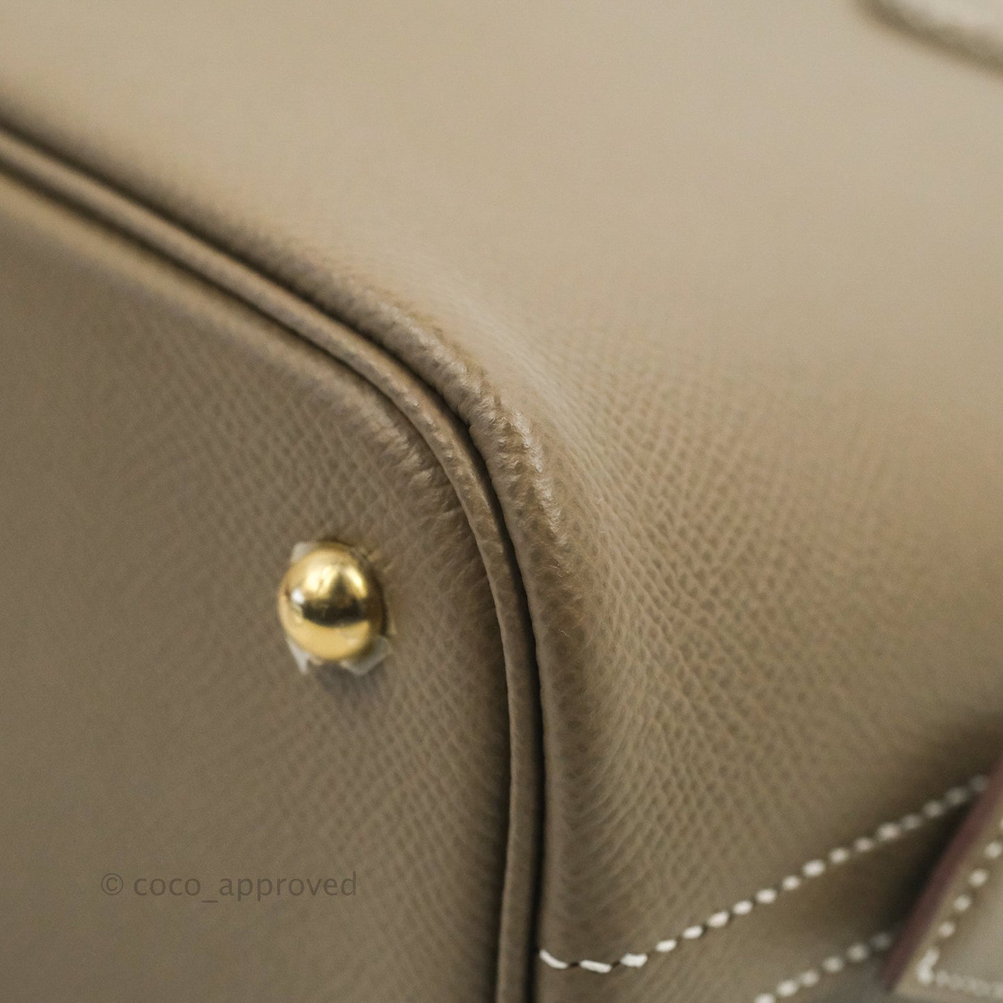 Hermès Bolide 1923 25 Etoupe Epsom Gold Hardware