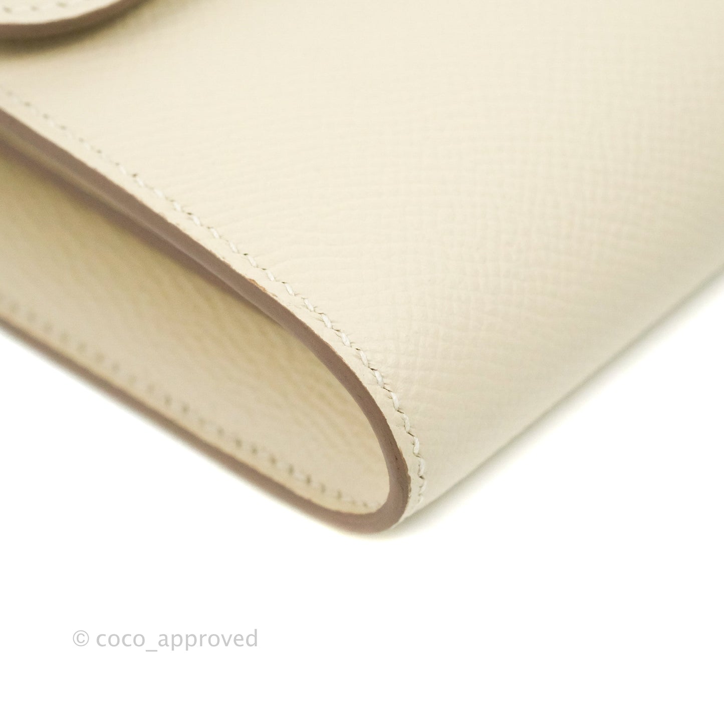 Hermès Constance Long To Go Wallet Craie Epsom Rose Gold Hardware