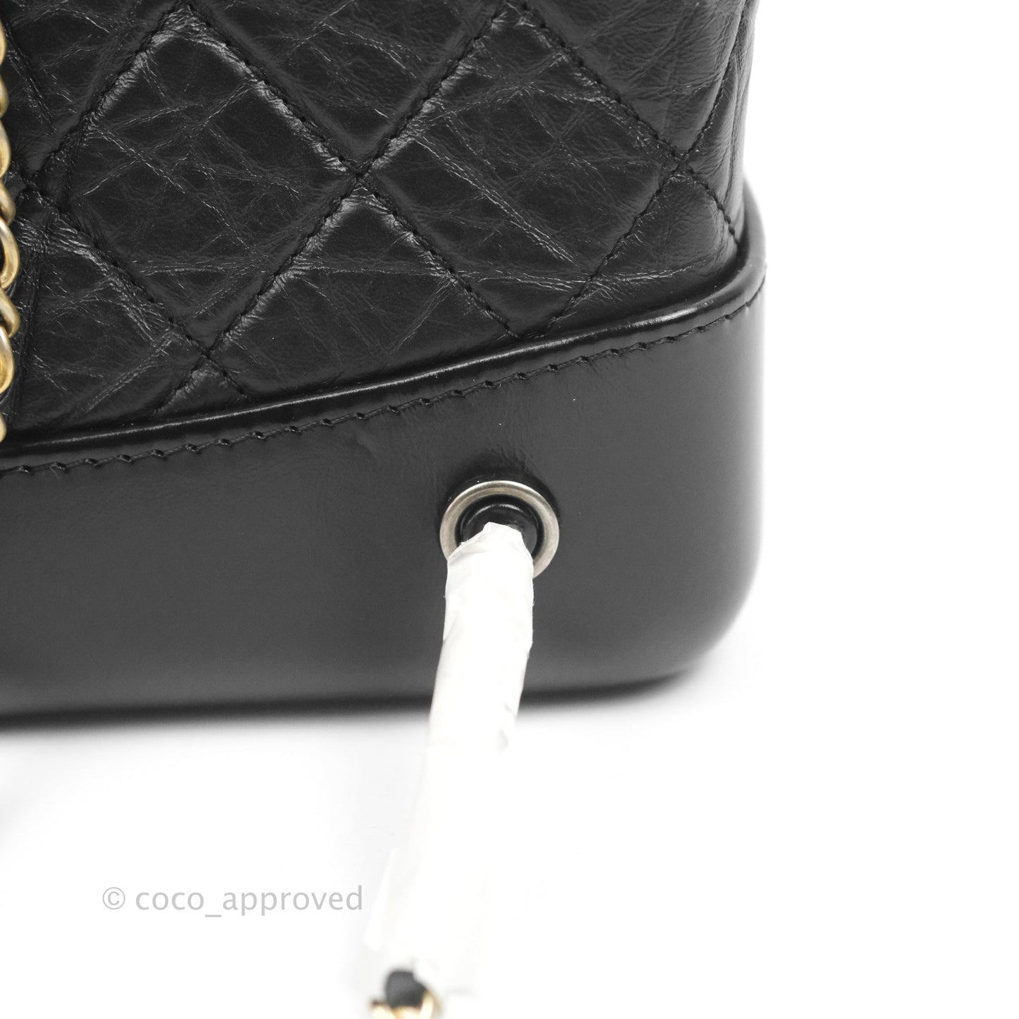 Chanel Small Gabrielle Backpack Black Aged Calfskin
