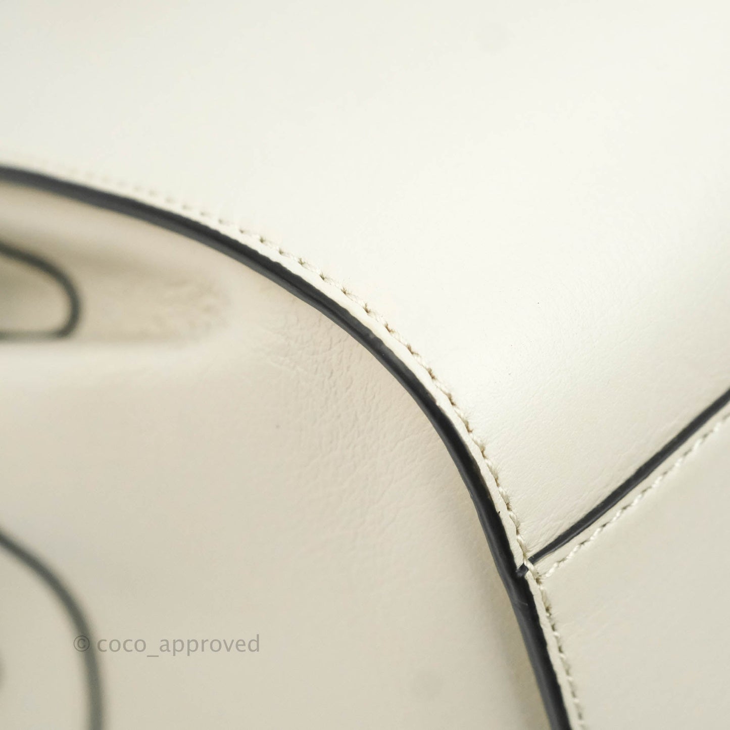 Loewe Mini Hammock Drawstring White Calfskin