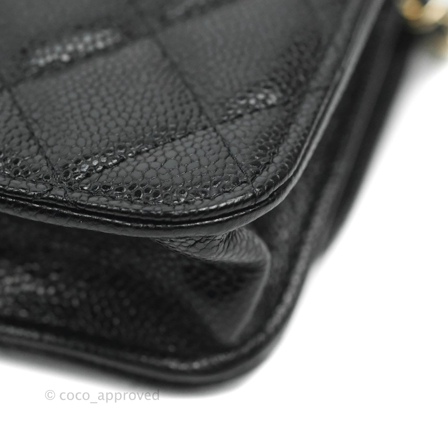 Chanel Business Affinity Clutch With Chain Black Caviar Gold Hardware