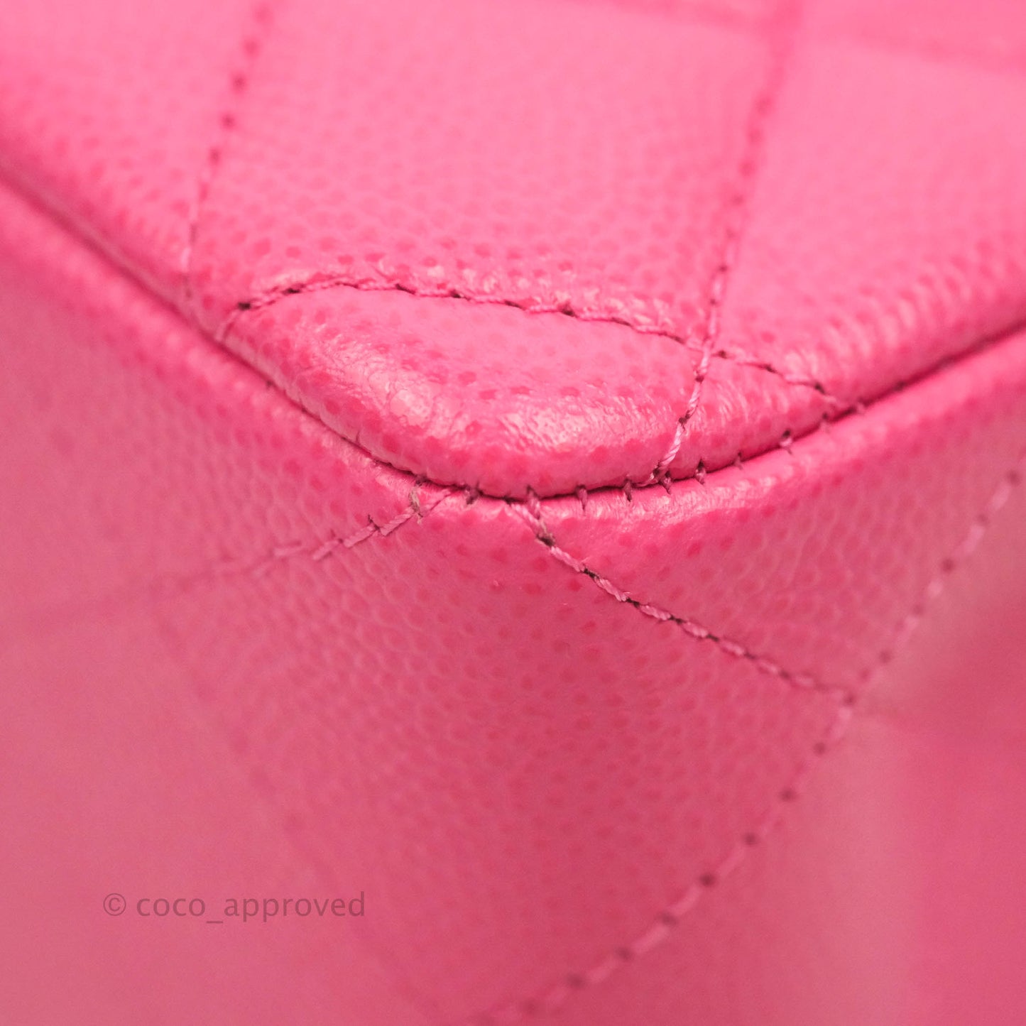 Chanel Small Classic Quilted Flap Pink Caviar Gold Hardware