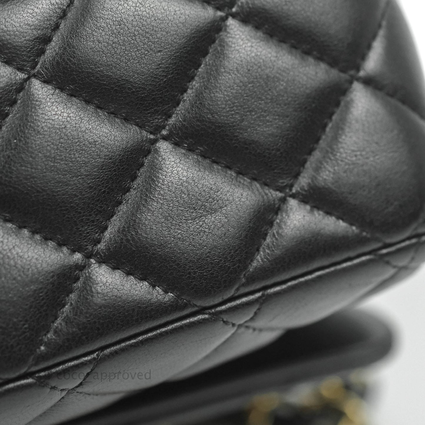 Chanel M/L Medium Flap Bag Valentine Limited Edition Black Lambskin Gold Hardware