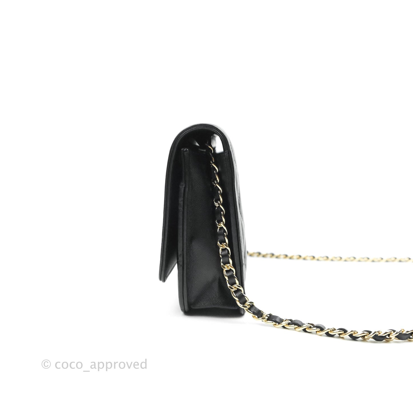 Chanel Boy Wallet on Chain WOC Black Lambskin Gold Hardware