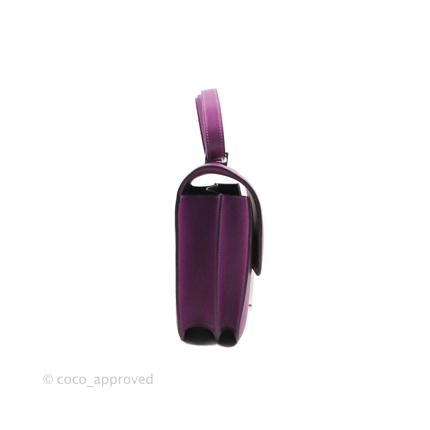 Hermès Constance 24 Anemone Evercolor Palladium Hardware