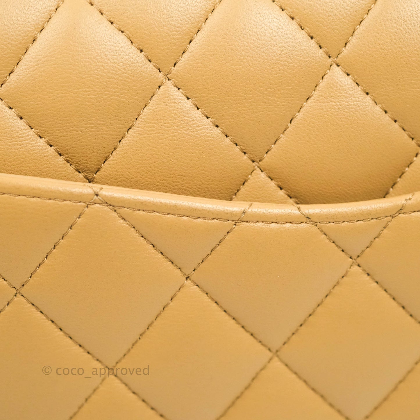 Classic M/L Medium Flap Quilted Dark Beige Lambskin Silver Hardware