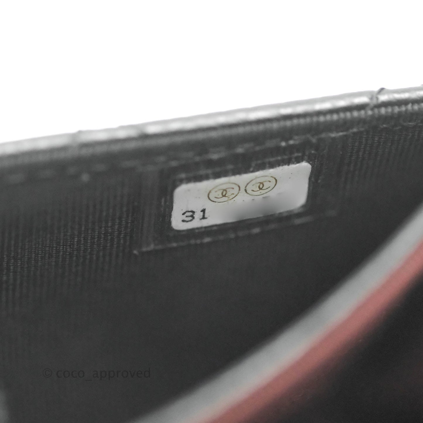 Chanel Quilted Flap Card Holder Black Caviar Gold Hardware