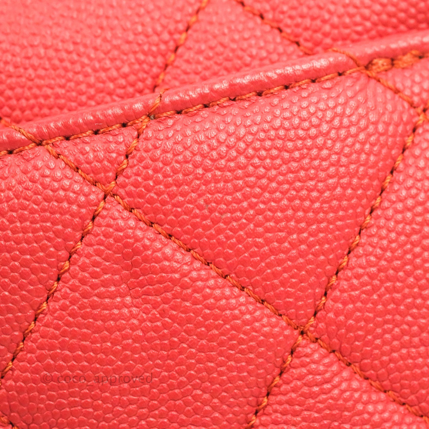 Chanel Quilted Small Business Affinity Flap Red Caviar Gold Hardware