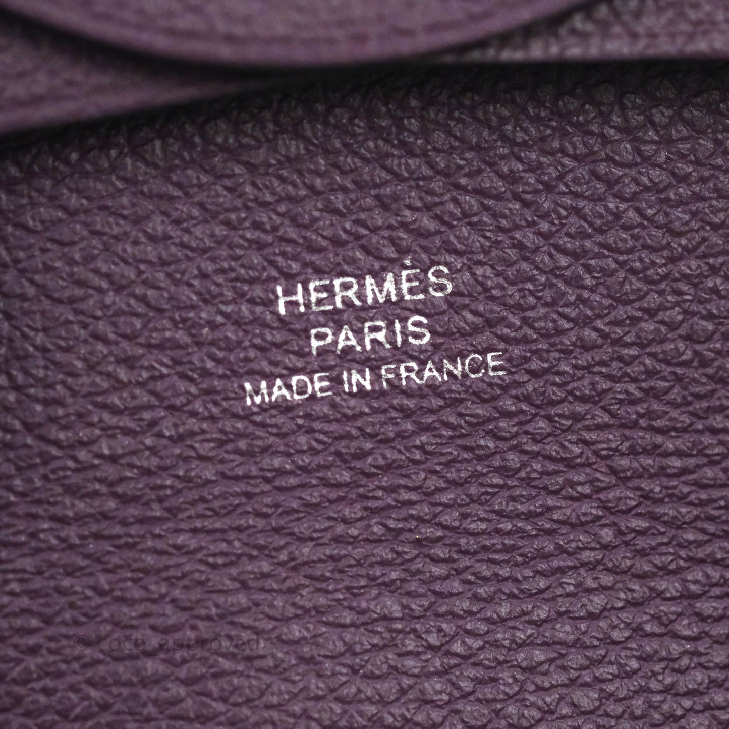 Hermès Bastia Coin Purse Cassis