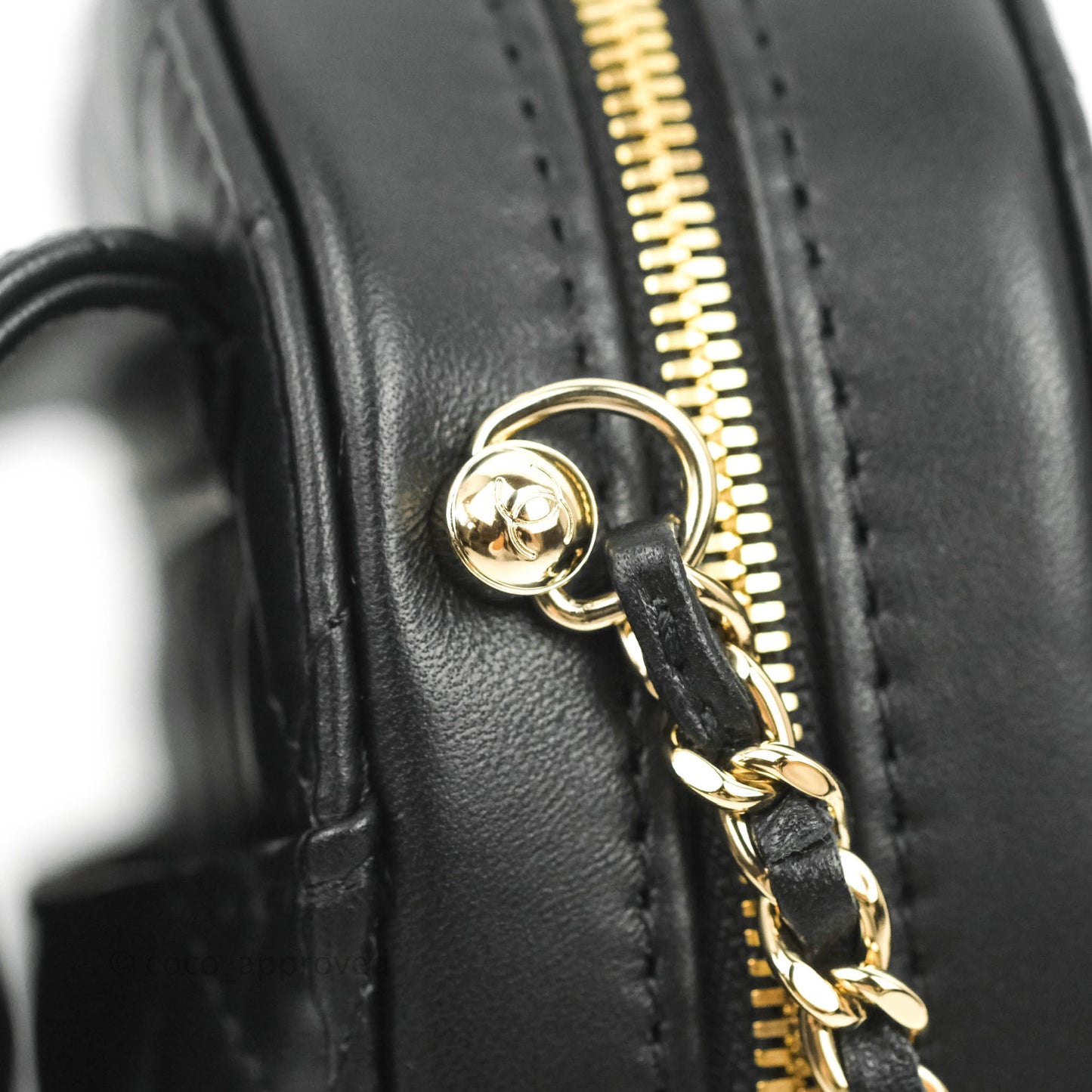 Chanel Large Heart Bag Black Lambskin Gold Hardware 22S