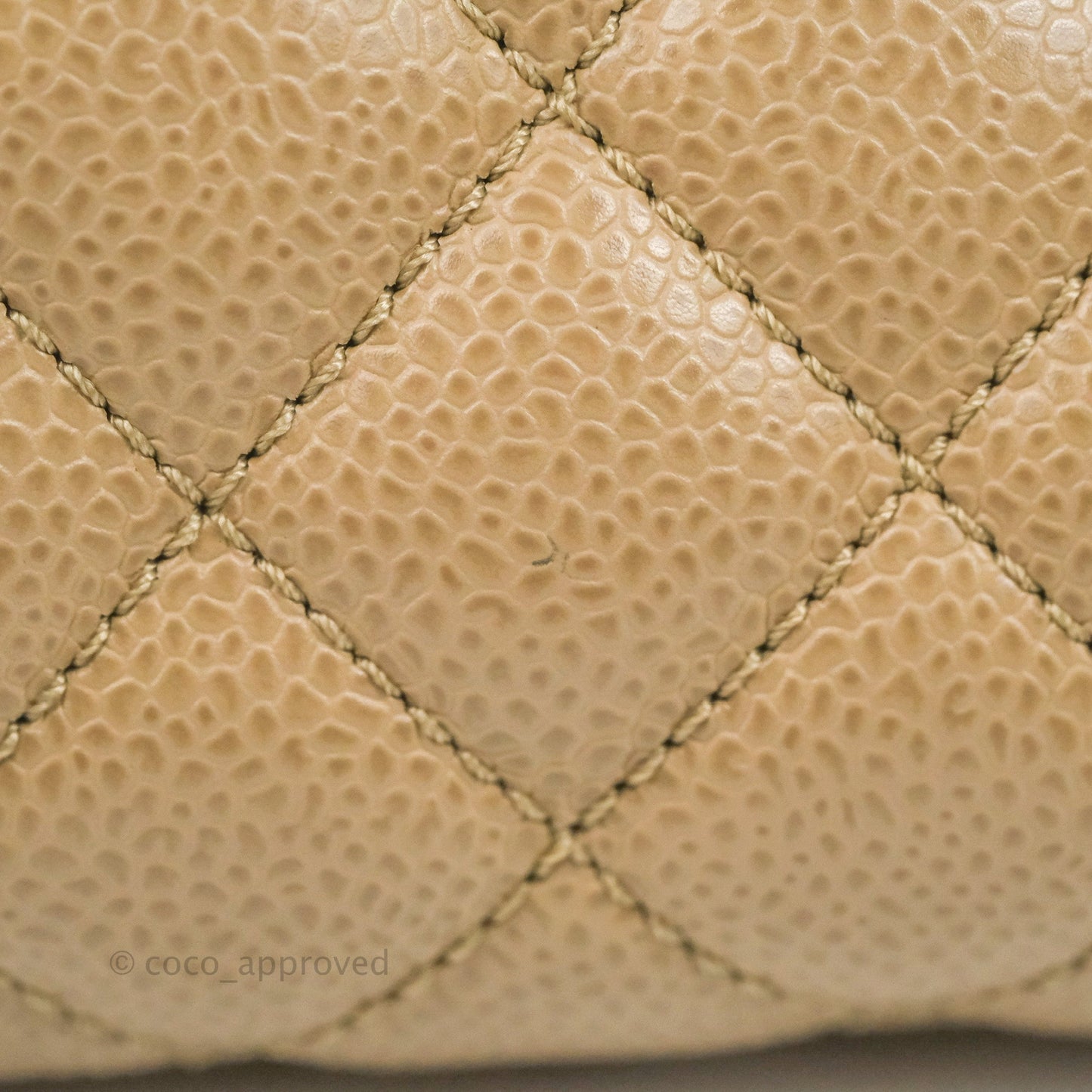 Chanel Medium Mademoiselle Bowling Beige/Brown Caviar Silver Hardware