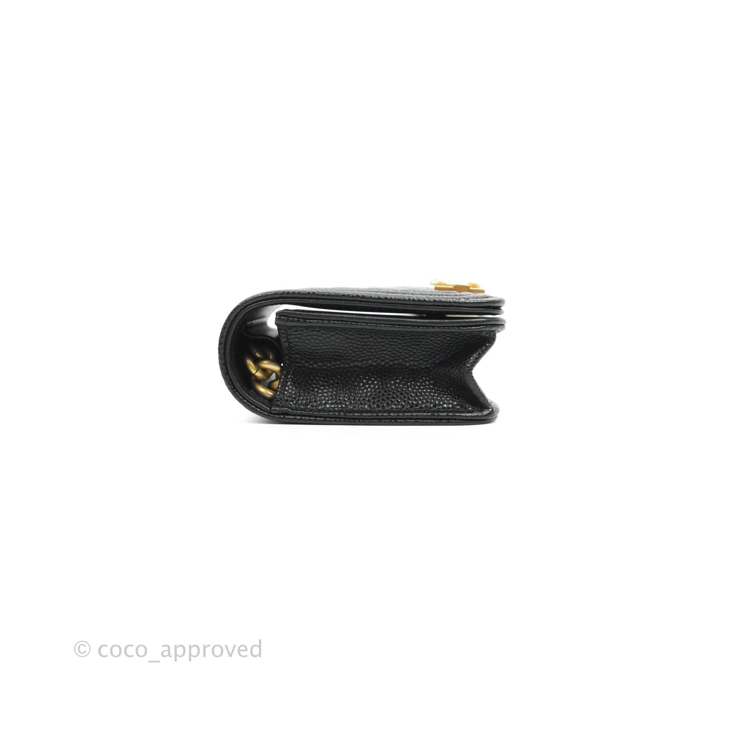 Chanel Quilted Belt Boy Bag Black Caviar Chevron Flap Waist