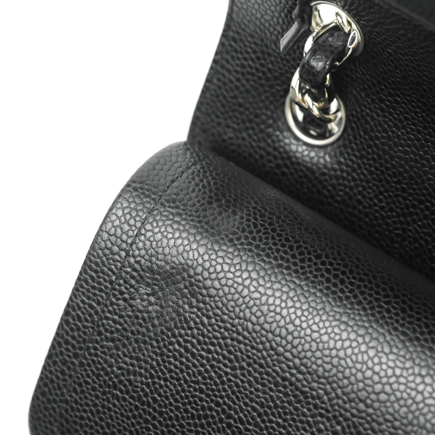 Chanel Jumbo Double Flap Black Caviar Silver Hardware⁣⁣
