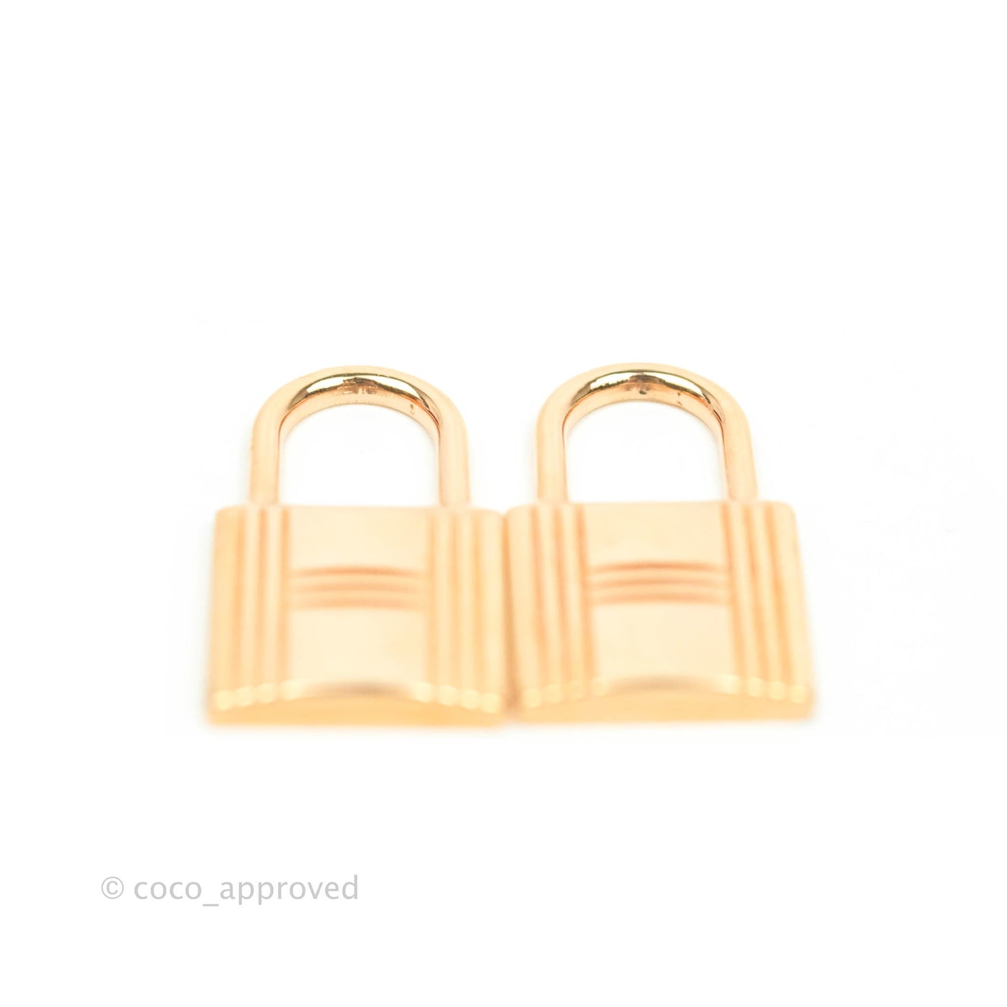 Hermès O'Kelly Earrings Etoupe Swift Rose Gold Hardware