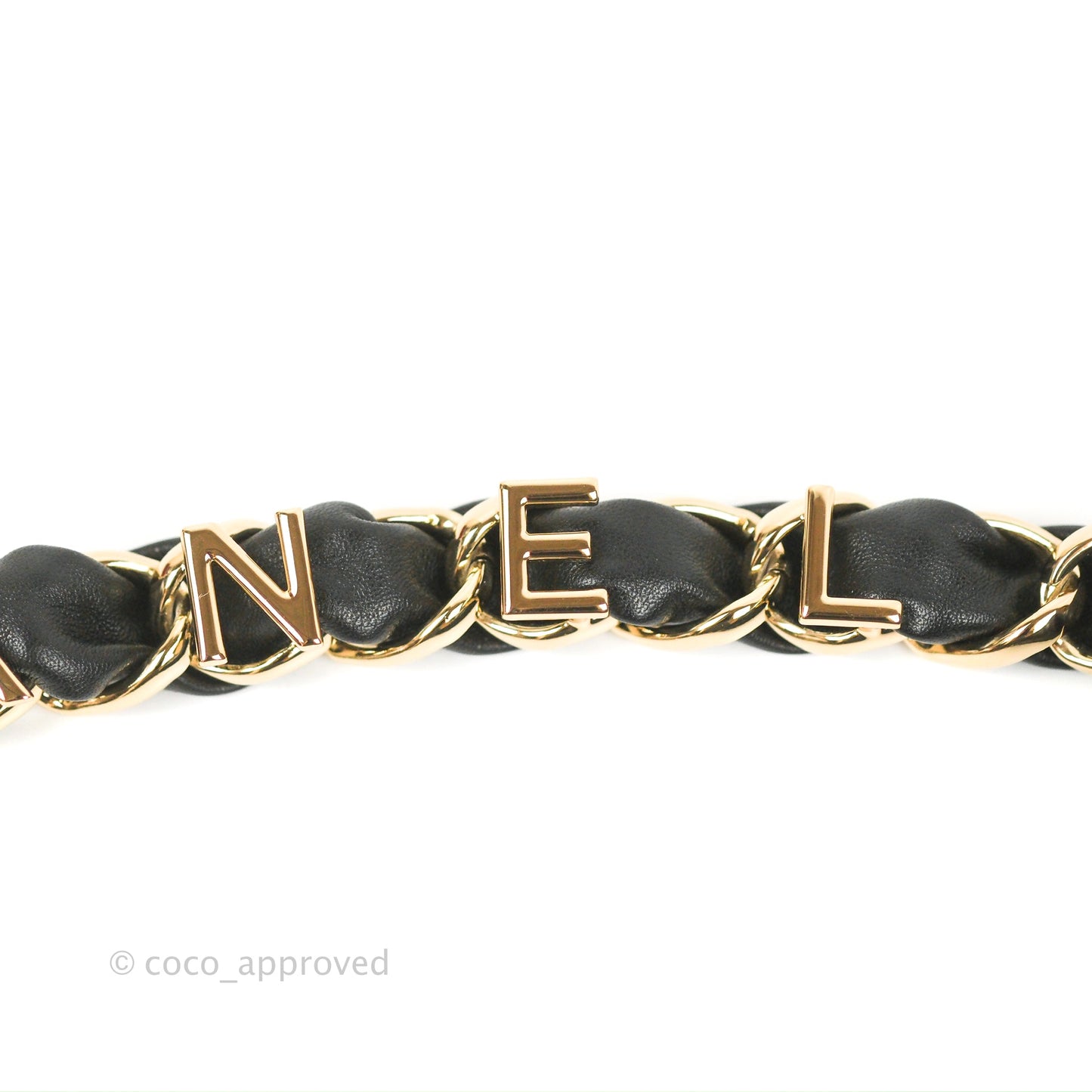 Chanel Small Logo Chain Flap Black Lambskin Gold Hardware