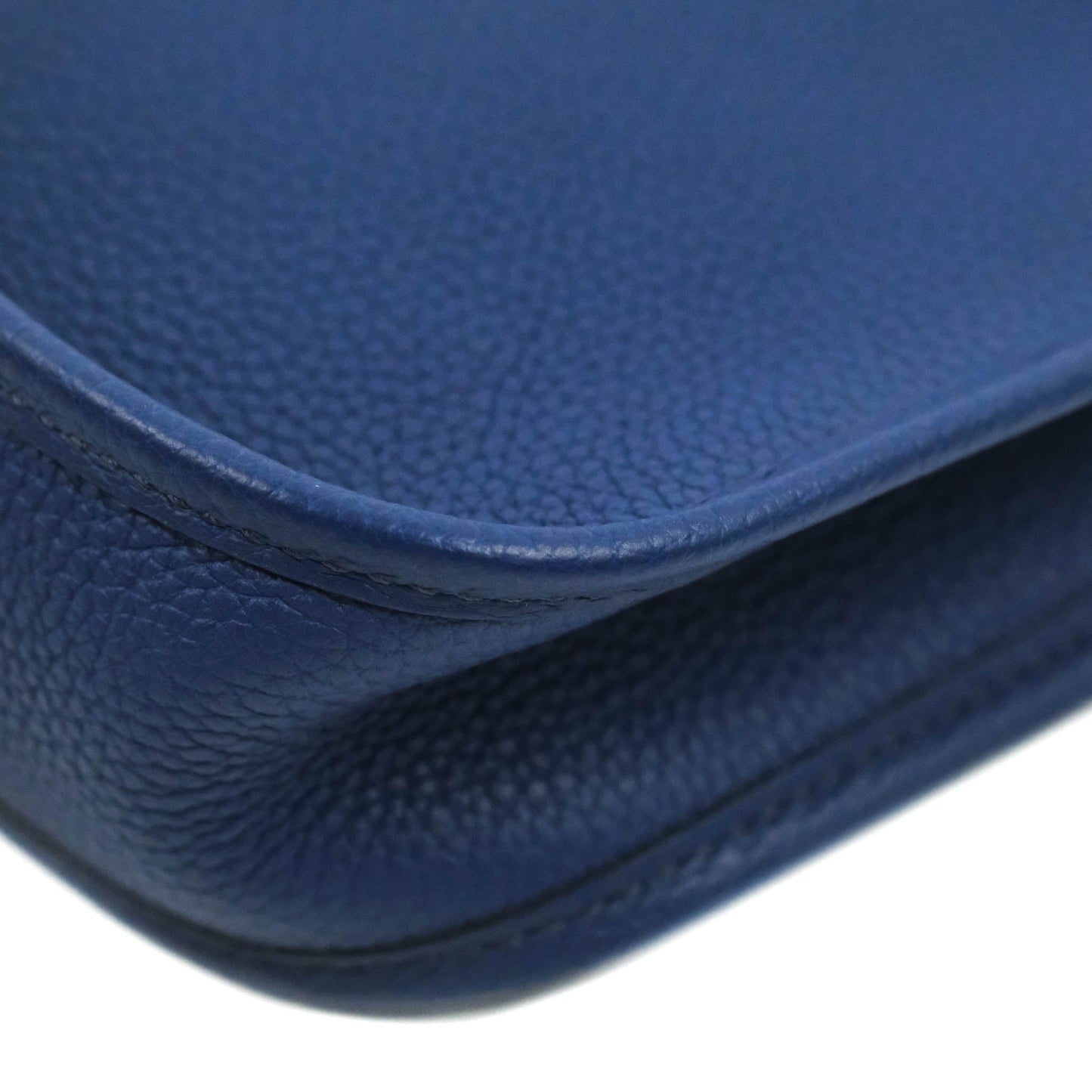 Hermès Mini Evelyne 16 Bleu Saphir/Bleu Indigo Taurillon Maurice Gold Hardware