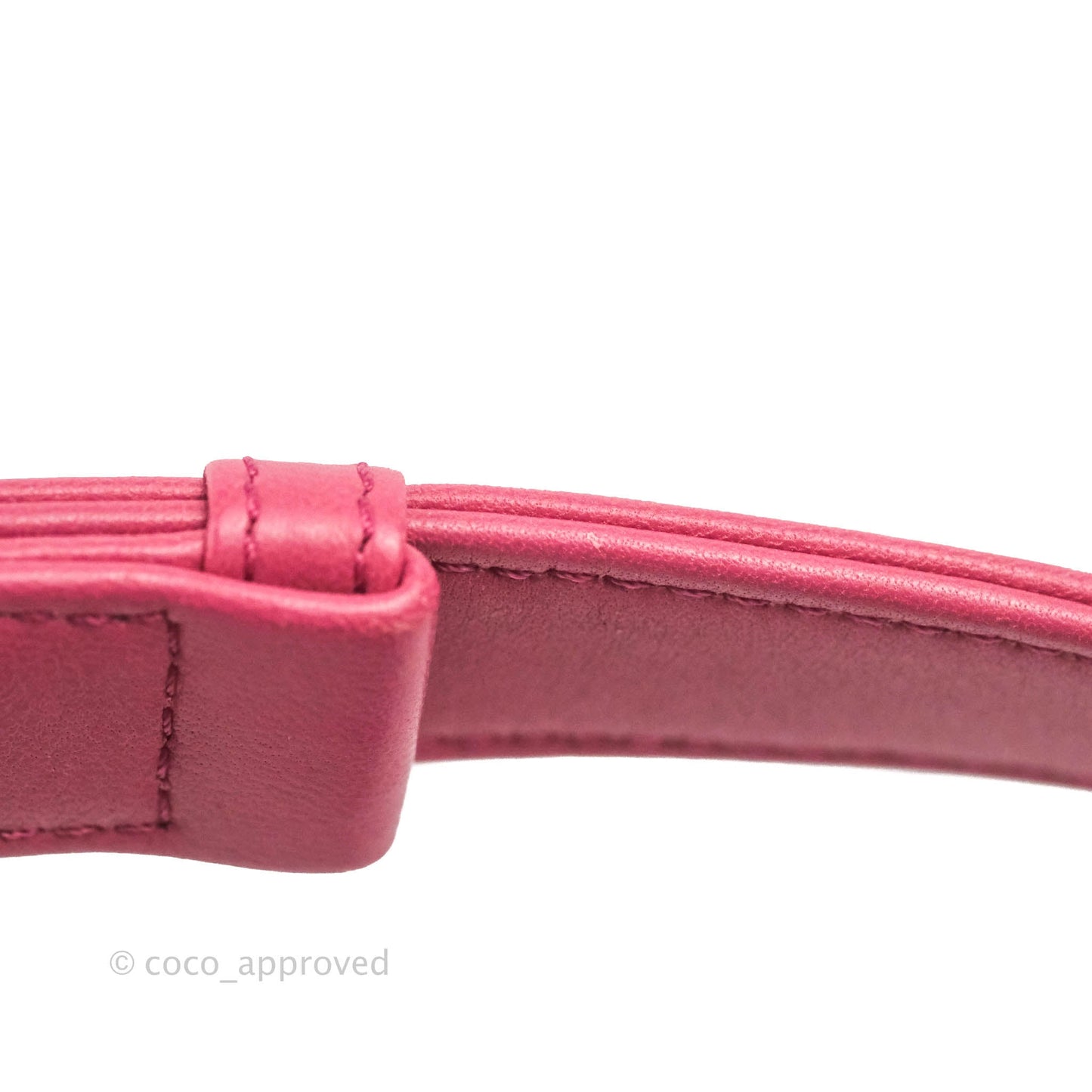 Chanel Quilted Medium Boy Dark Pink Calfskin Silver Hardware