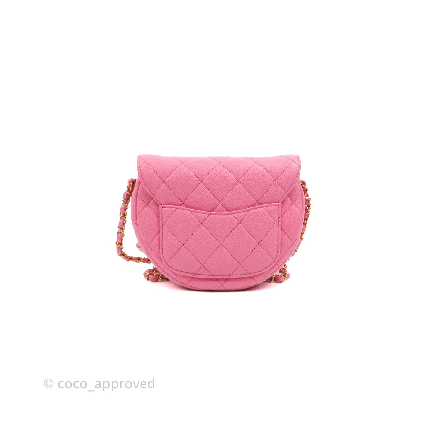Chanel Mini Messenger Pink Caviar Bag 23P