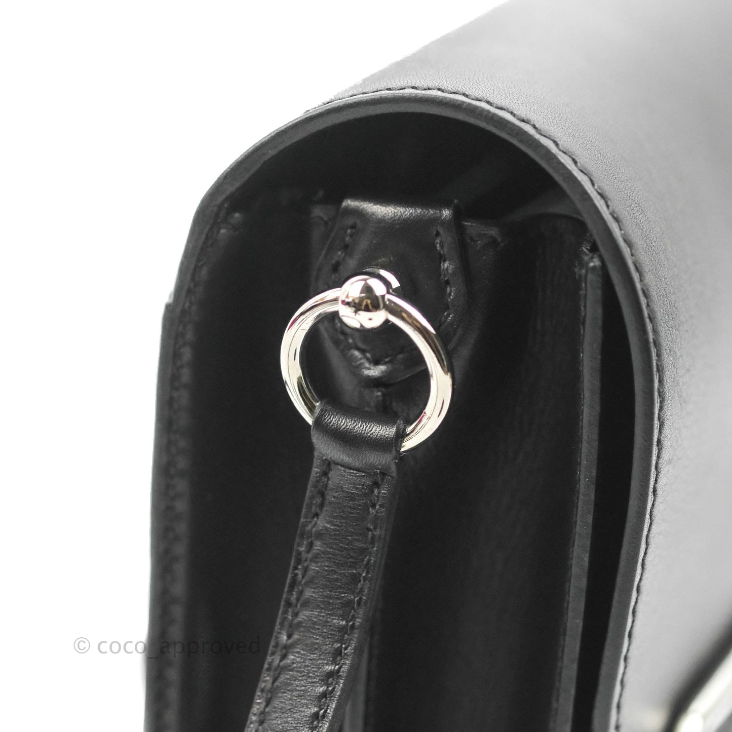 Hermès Roulis Mini 18 Black Swift Palladium Hardware
