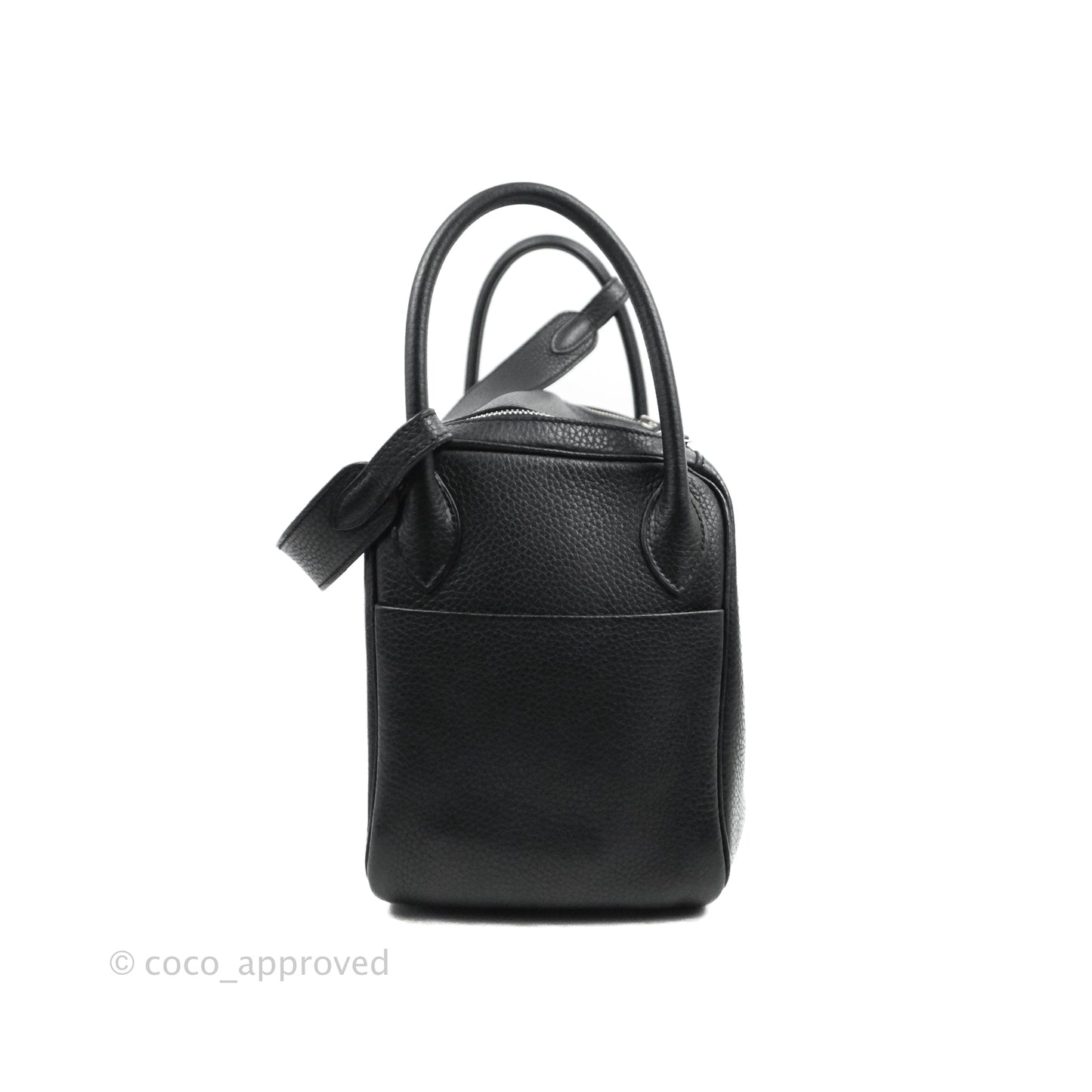 Hermès Lindy 30 Black Clemence Palladium Hardware