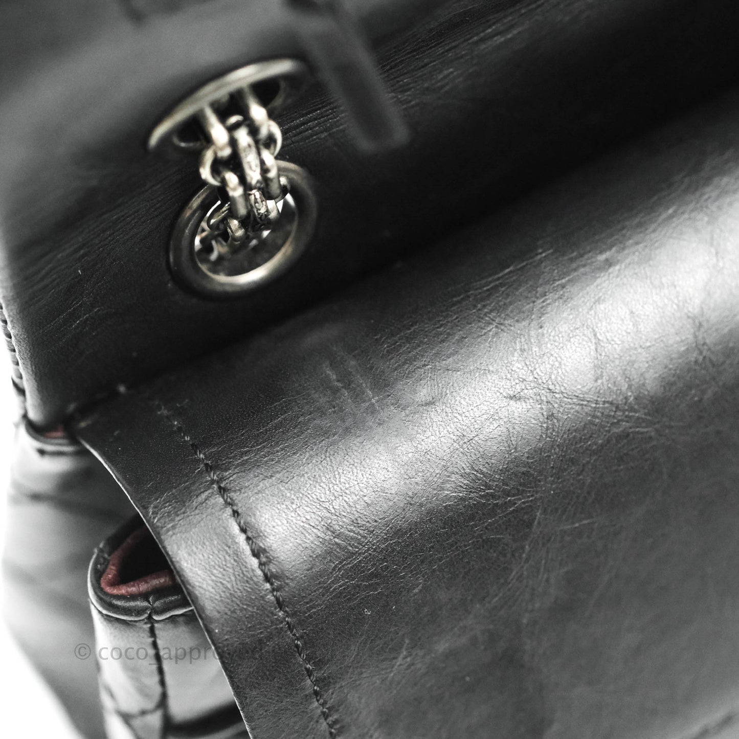 Chanel Reissue 225 Quilted Aged Calfskin Black Ruthenium Hardware