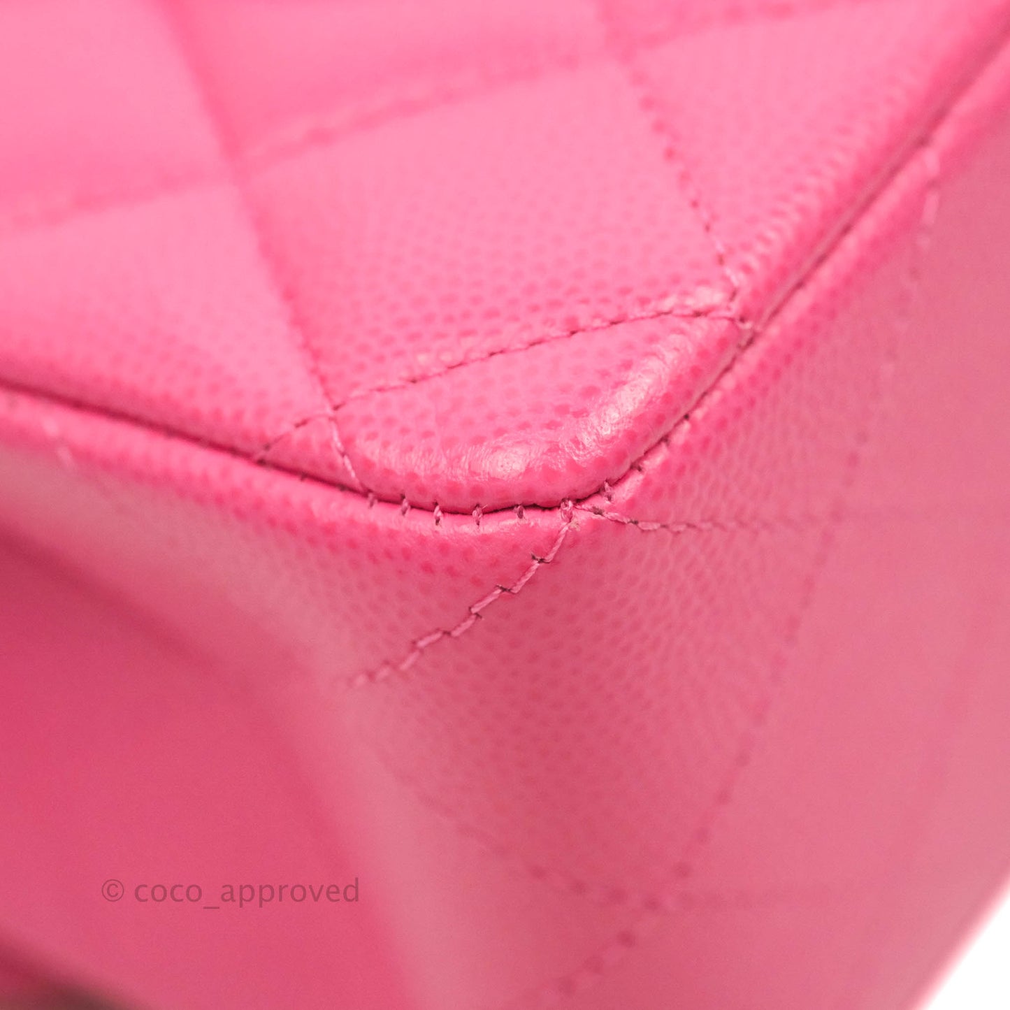Chanel Small Classic Quilted Flap Pink Caviar Gold Hardware
