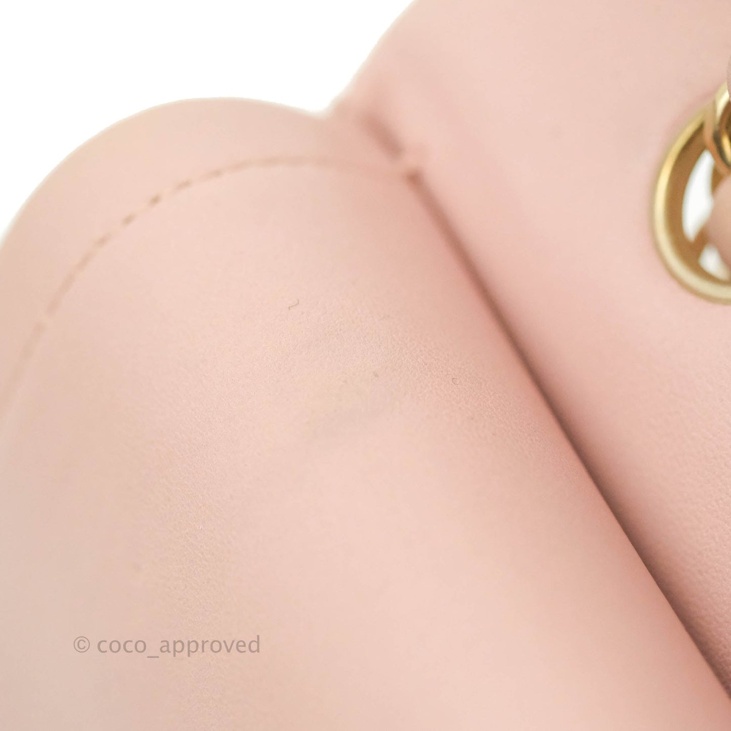Chanel Classic M/L Medium Flap Quilted Light Pink Lambskin Matte Gold Hardware