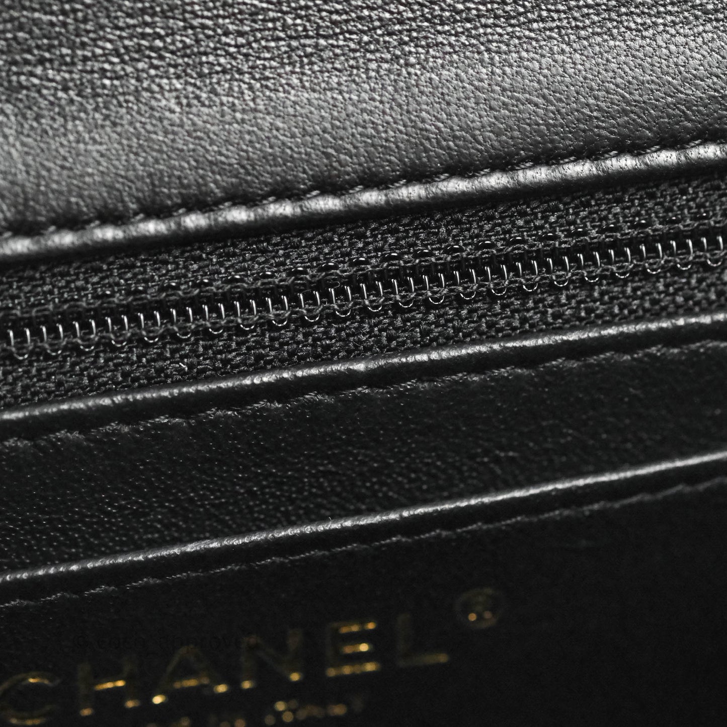 Chanel Mini Square Black Lambskin Gold Hardware