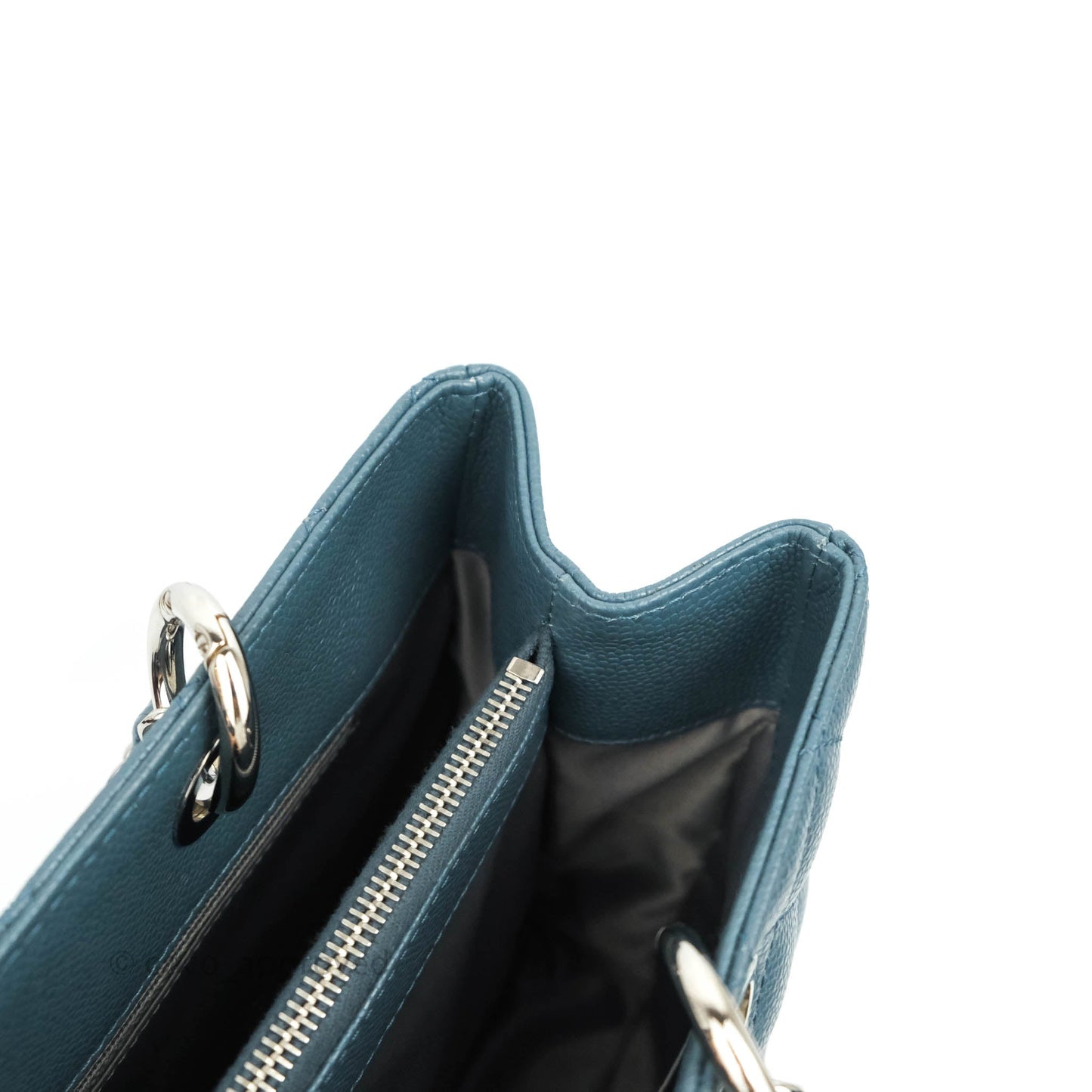 Chanel GST Blue Caviar Silver Hardware