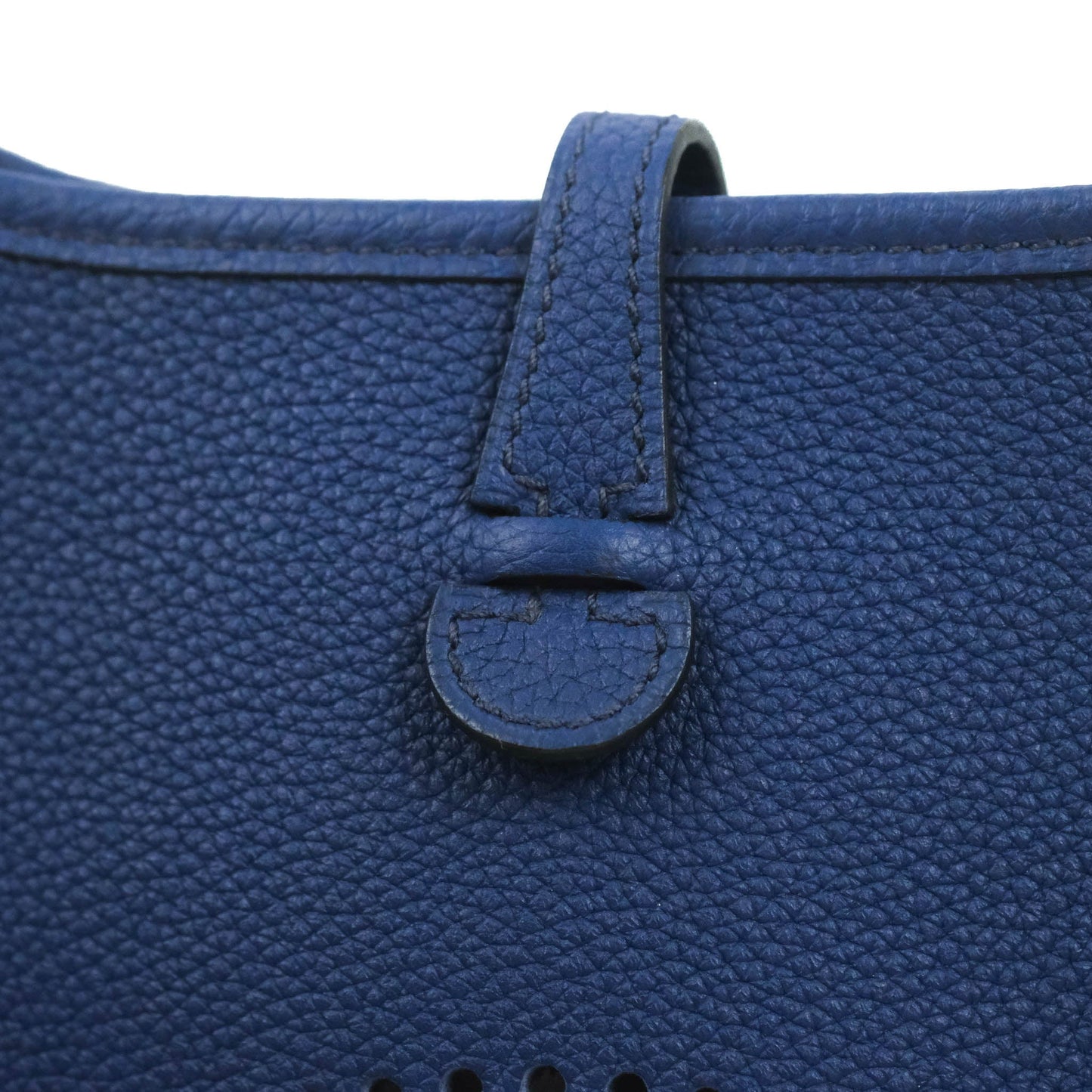 Hermès Mini Evelyne 16 Bleu Saphir/Bleu Indigo Taurillon Maurice Gold Hardware