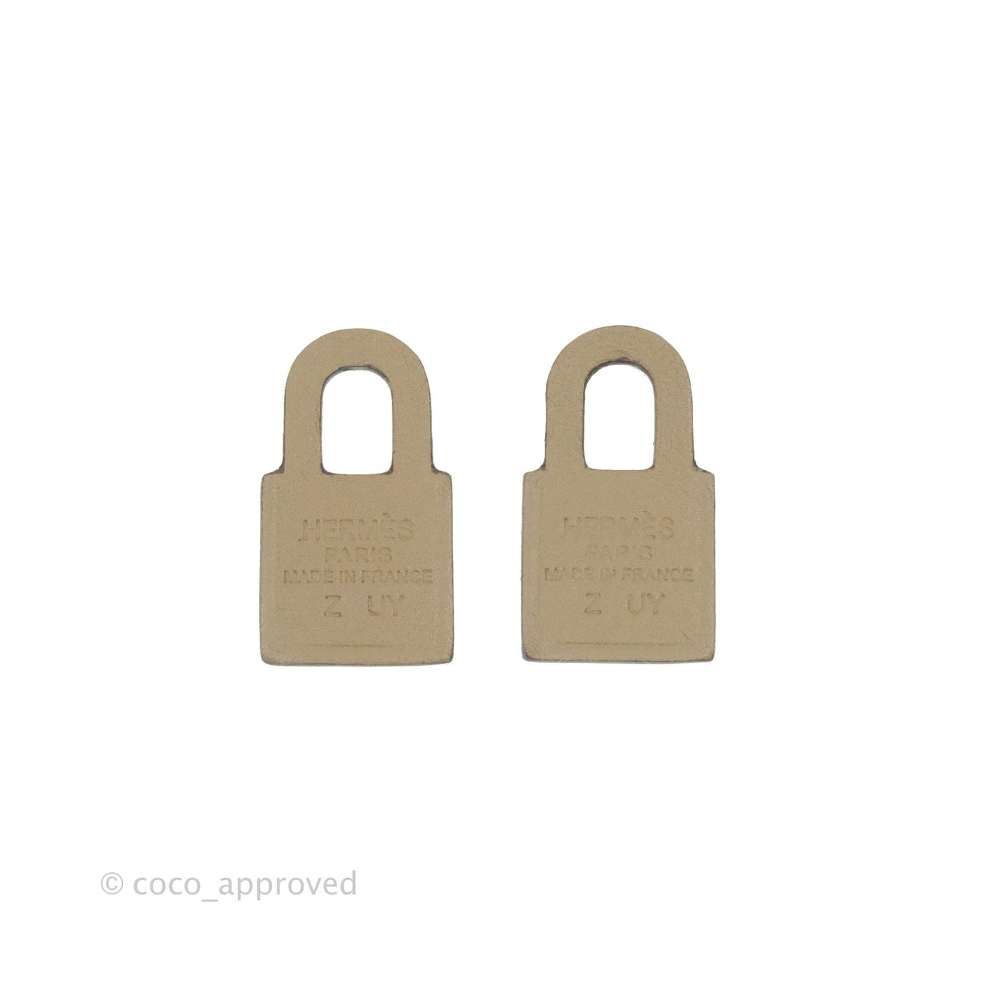 Hermès O'Kelly Earrings Etoupe Swift Rose Gold Hardware