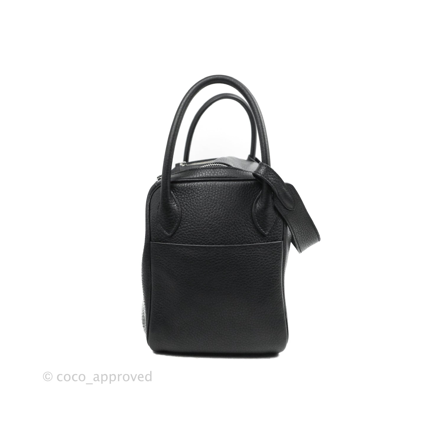 Hermès Lindy 30 Black Clemence Palladium Hardware