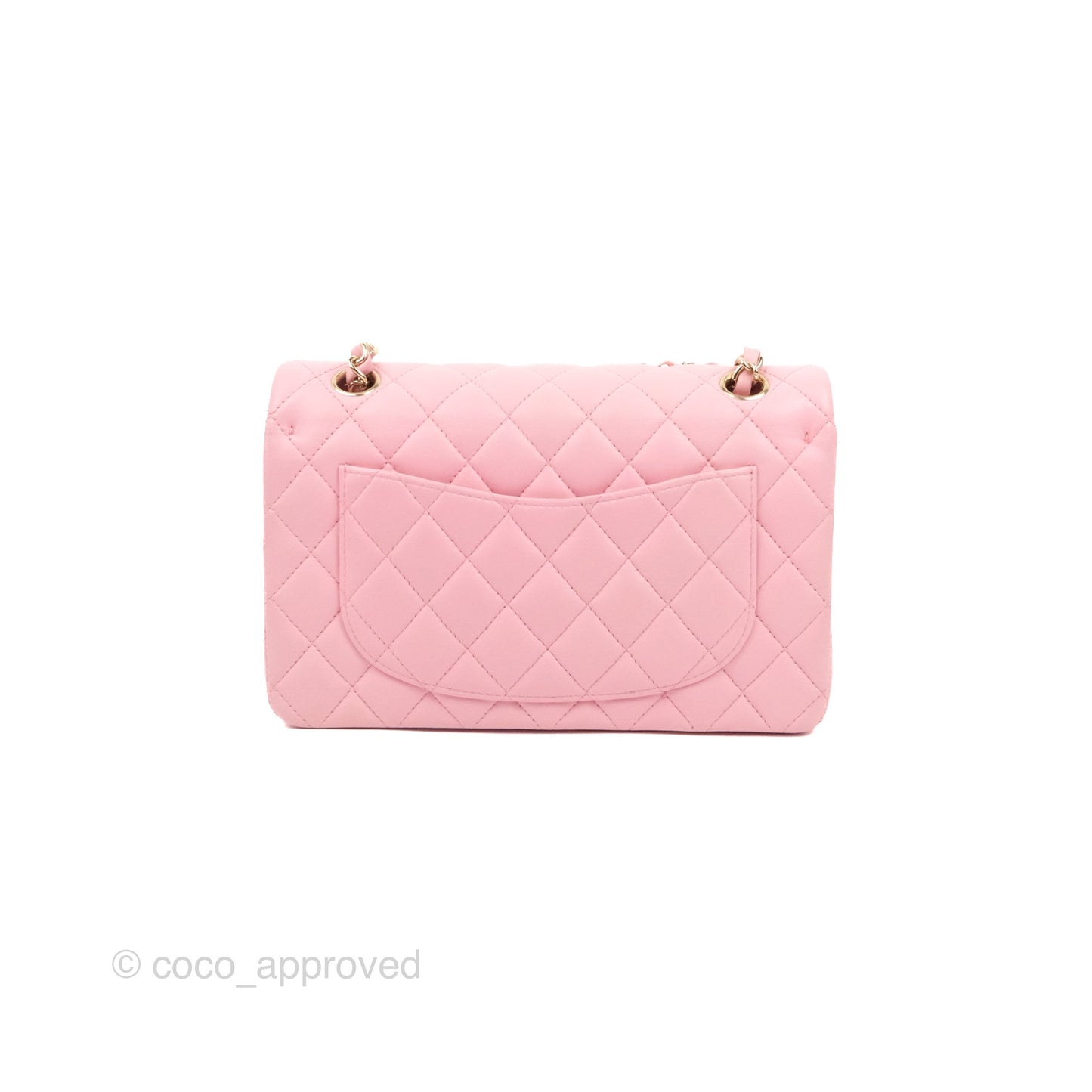 Chanel Small Classic Quilted Flap Pink Lambskin Gold Hardware