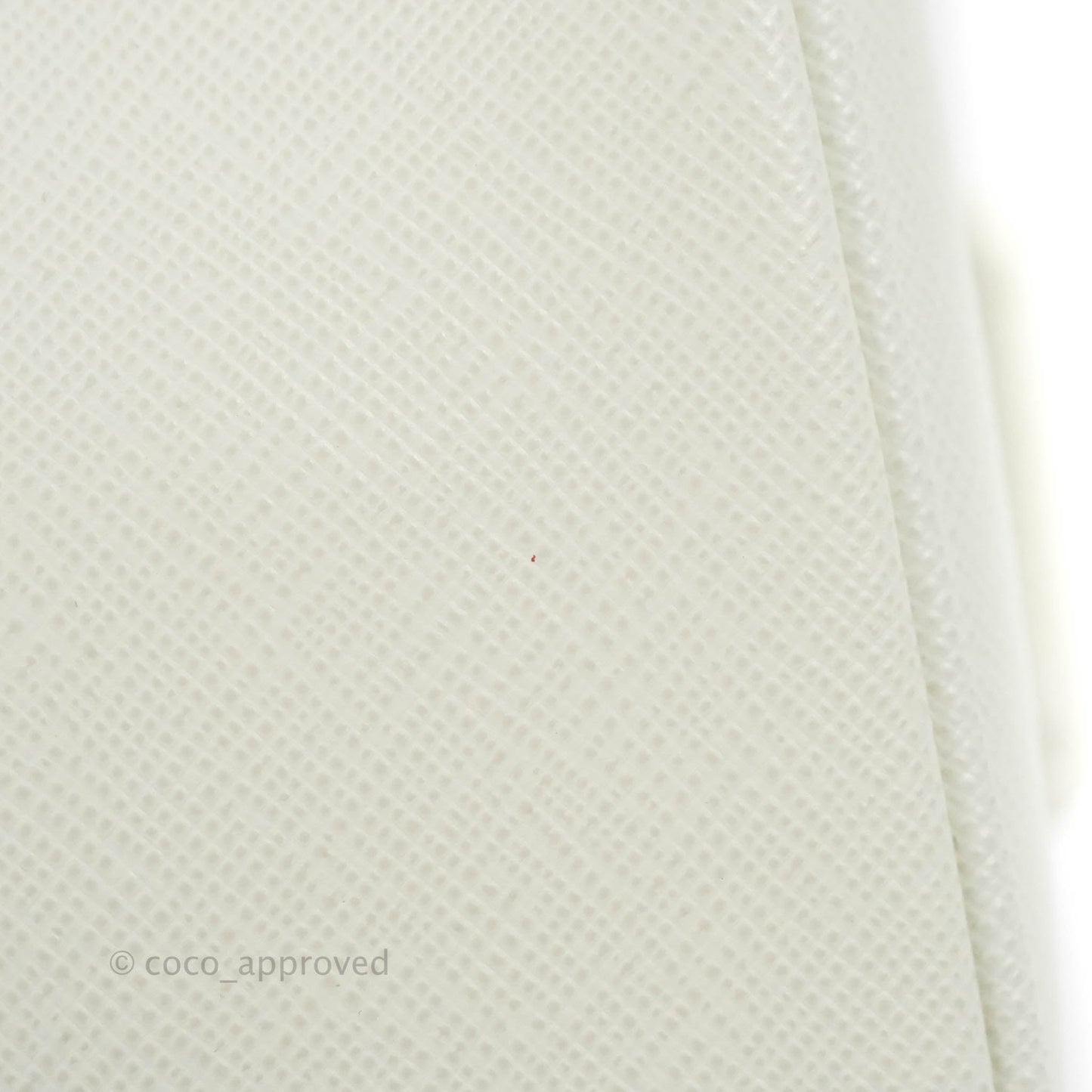 Prada Saffiano Leather Mini Bag White Gold Hardware