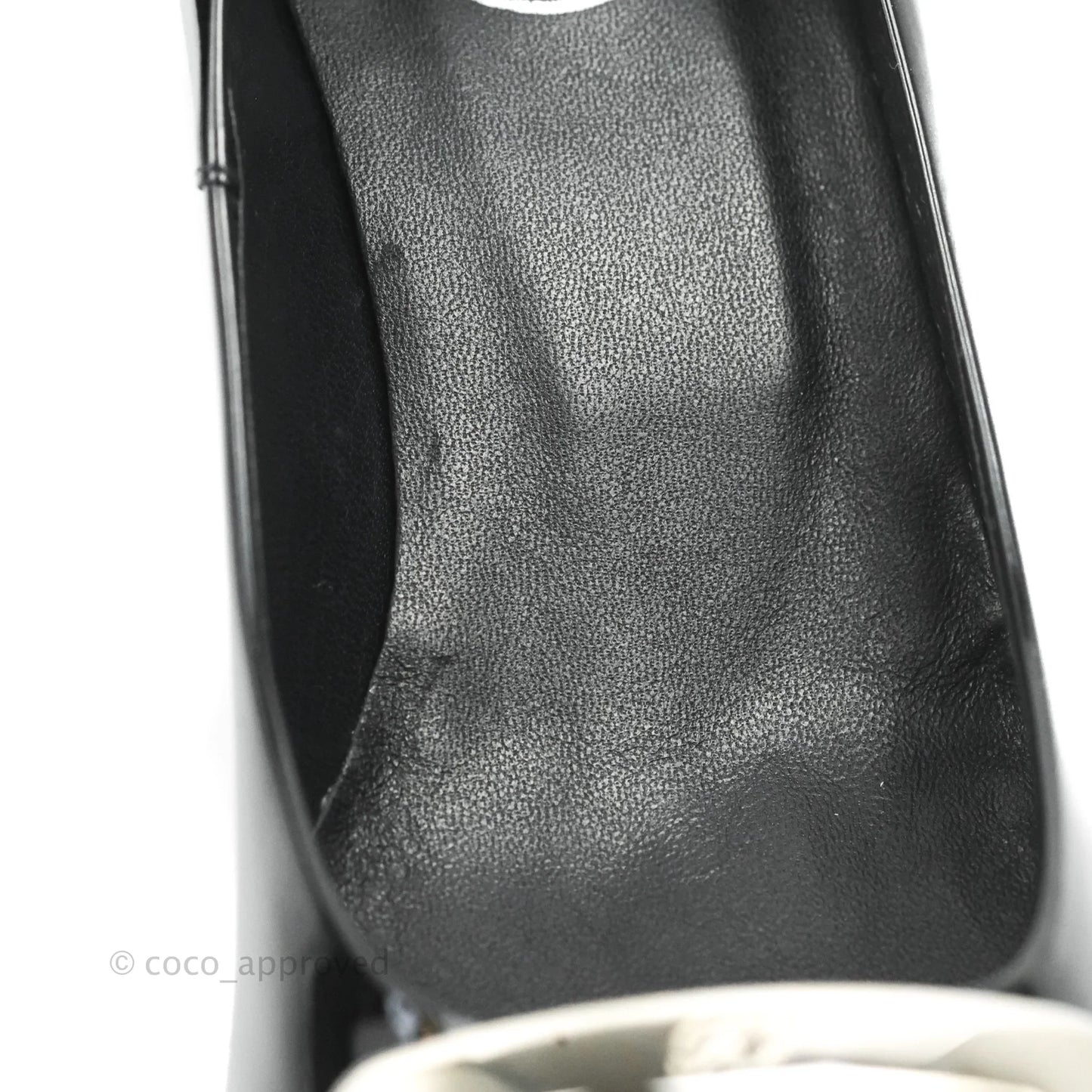 Roger Vivier Trompette Pumps Black Patent Silver Hardware Size 38.5