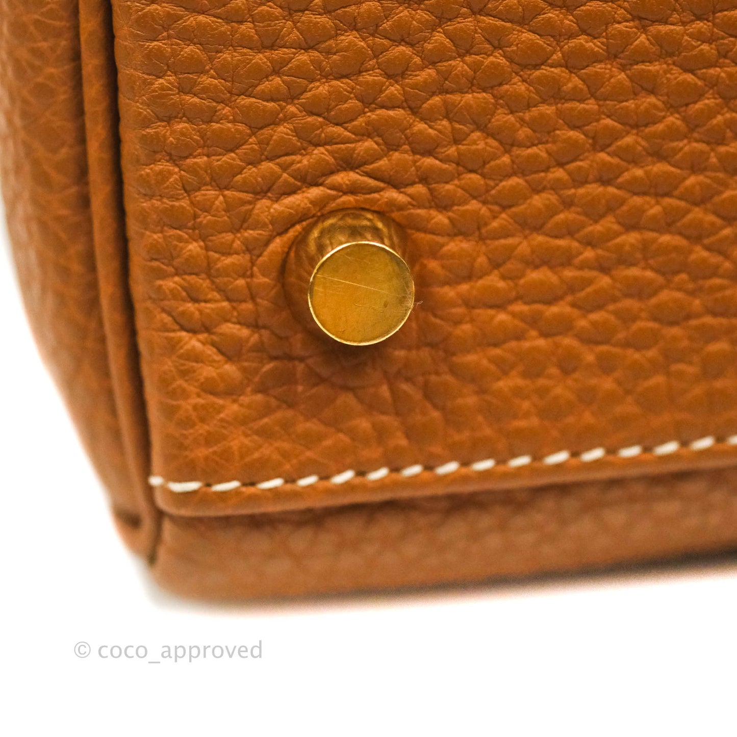 Hermès Kelly 28 Gold Clemence Gold Hardware