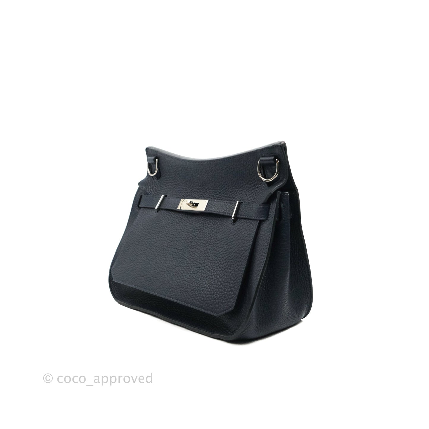 Hermes Jypsiere 28 Togo Midnight Blue Palladium Hardware