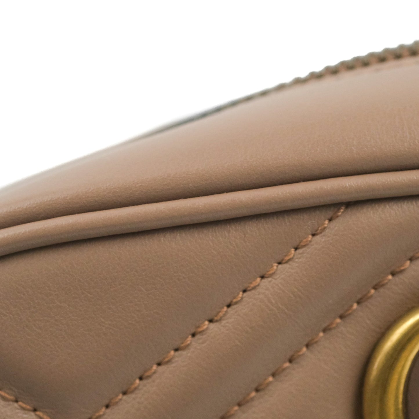 Gucci Mini Matelasse GG Marmont Camera Bag Dusty Pink Calfskin Gold Hardware