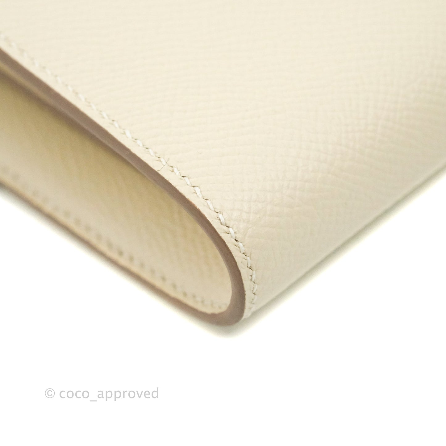 Hermès Constance Long To Go Wallet Craie Epsom Rose Gold Hardware