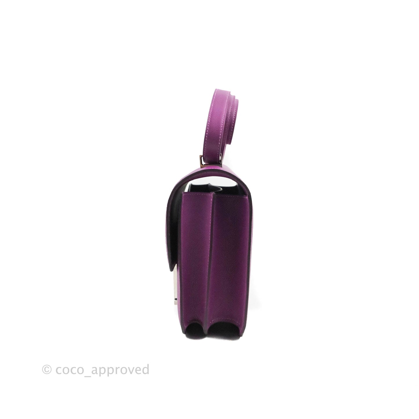 Hermès Constance 24 Anemone Evercolor Palladium Hardware