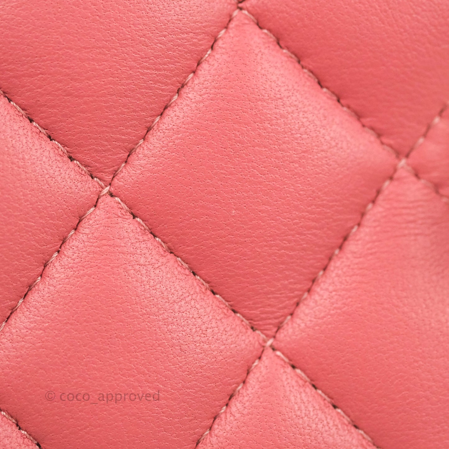 Chanel Quilted Mini Rectangular Flap Pink Lambskin Silver Hardware