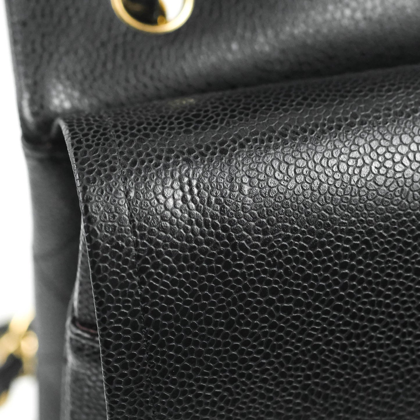 Chanel Jumbo Double Flap Black Caviar Gold Hardware⁣⁣