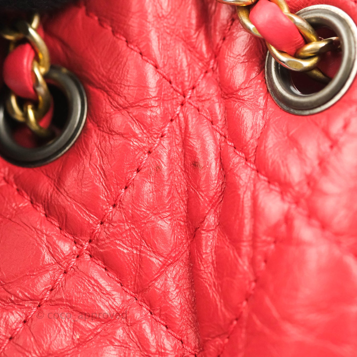 Chanel Small Gabrielle Backpack Dark Pink Aged Calfskin